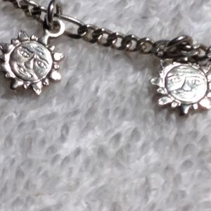 Sterling  Silver Sun Necklace